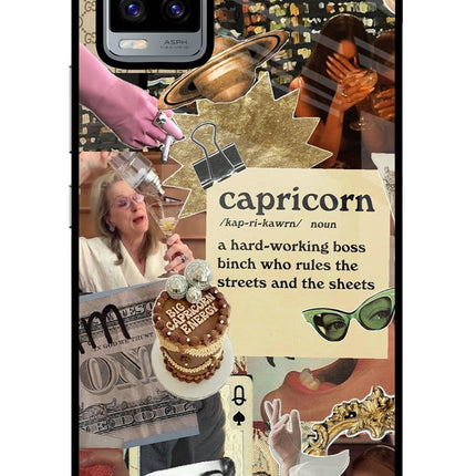Capricorn Zodiac Vivo V20 Glass Case