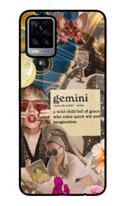 Gemini Zodiac Vivo V20 Glass Case