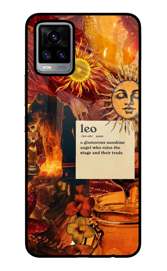 Leo Zodiac Vivo V20 Glass Case