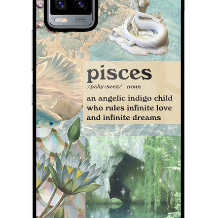 Pisces Zodiac Vivo V20 Glass Case