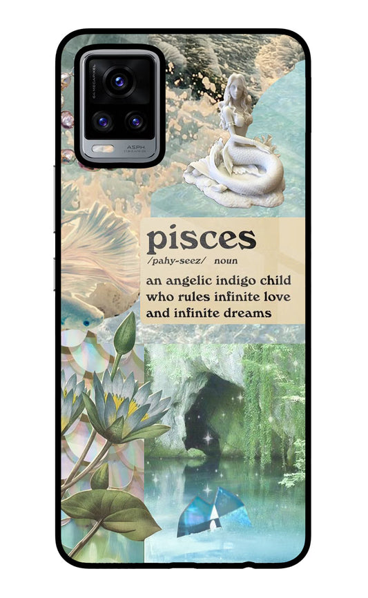 Pisces Zodiac Vivo V20 Glass Case