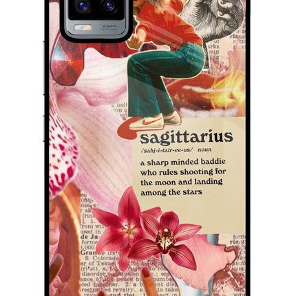Sagittarius Zodiac Vivo V20 Glass Case