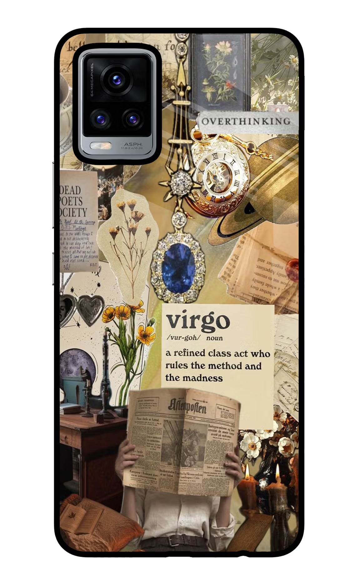 Virgo Zodiac Vivo V20 Glass Case