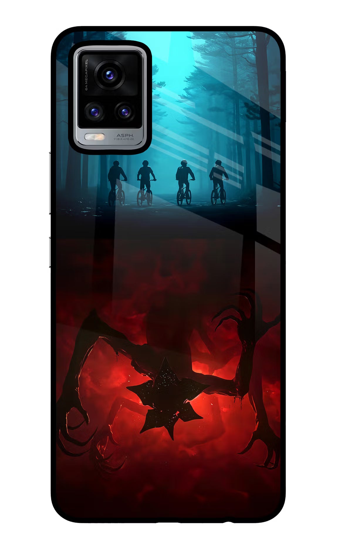 Ordinary Things Downside Up Vivo V20 Glass Case Back Cover by Casekaro