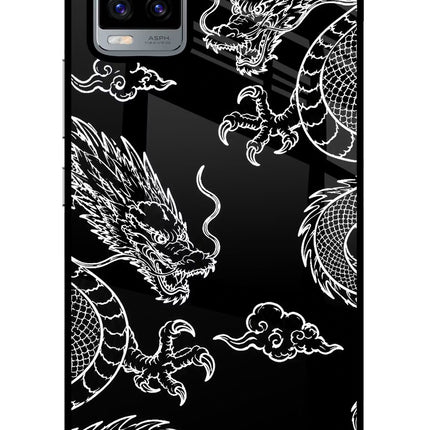 Twin Dragons Vivo V20 Glass Case