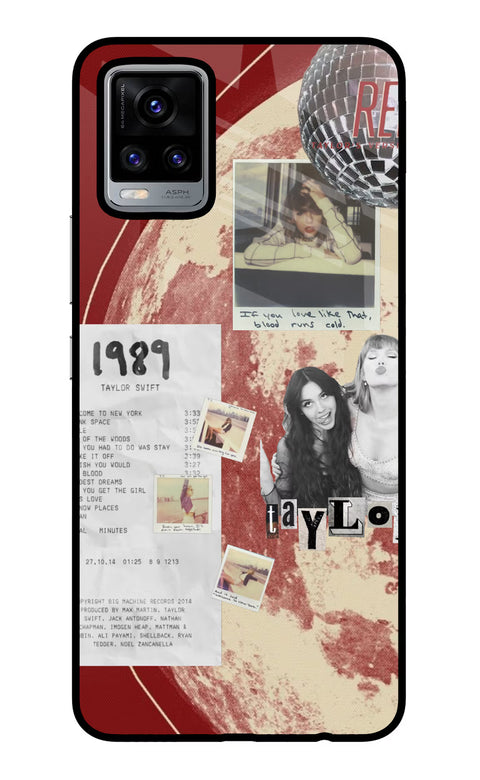Taylor Swift Vivo V20 Glass Case