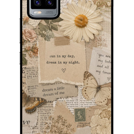 Vintage case Vivo V20 Glass Case