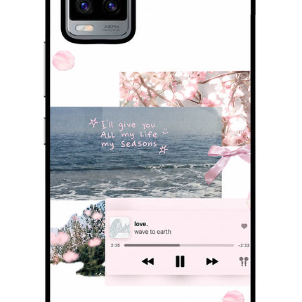 Wave to earth Vivo V20 Glass Case