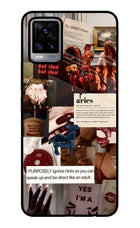 Zodiac Aries Vivo V20 Glass Case