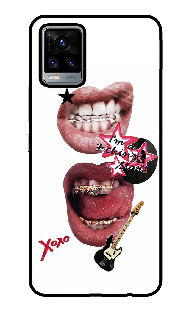 Rockstar Vivo V20 Glass Case