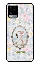 Pretty Mind Pretty Soul Vivo V20 Glass Case