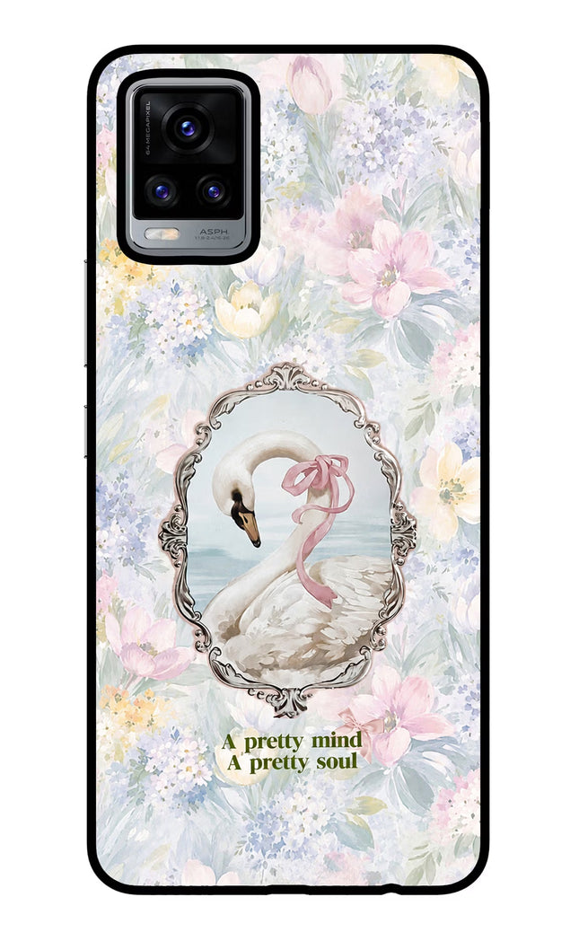 Pretty Mind Pretty Soul Vivo V20 Glass Case