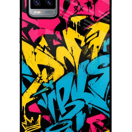 Graffiti Vibe Vivo V20 Glass Case