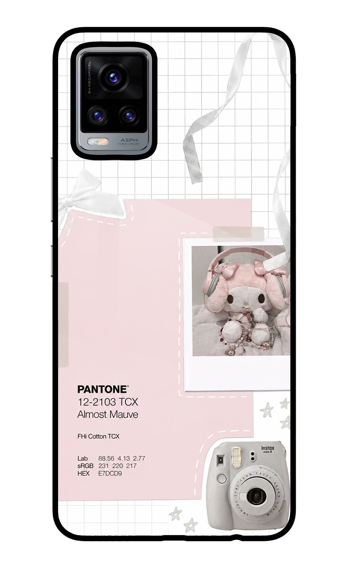 Pantone Asthetic Vivo V20 Glass Case