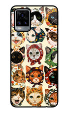 Cool Cat Vivo V20 Glass Case
