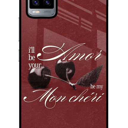 Velvet Cherry Vivo V20 Glass Case