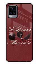 Velvet Cherry Vivo V20 Glass Case