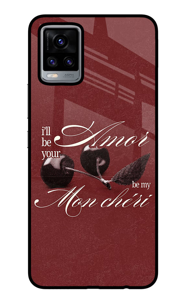 Velvet Cherry Vivo V20 Glass Case