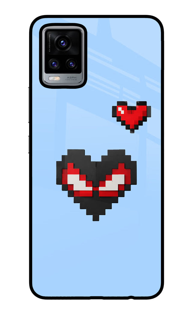Peter Heart Vivo V20 Glass Case