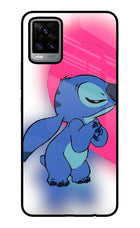 Stitch Hug Vivo V20 Glass Case