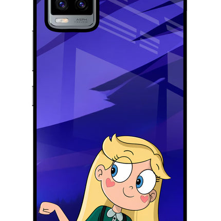 Star Glow Vivo V20 Glass Case