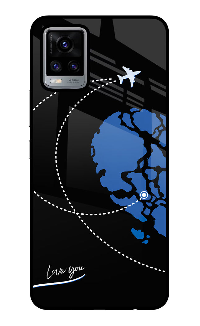 Love Orbit Vivo V20 Glass Case