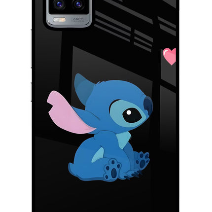 Stitch Crush Vivo V20 Glass Case