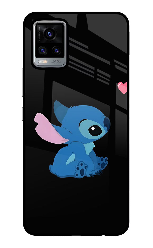 Stitch Crush Vivo V20 Glass Case