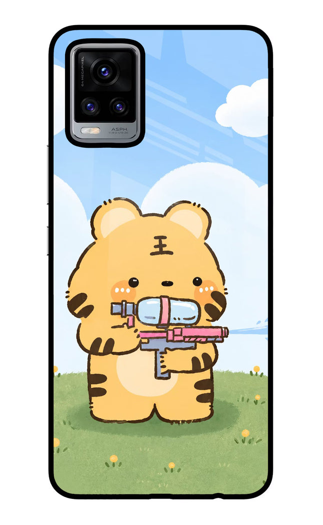 Tiger Treat Vivo V20 Glass Case