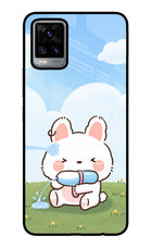 Bunny Treat Vivo V20 Glass Case