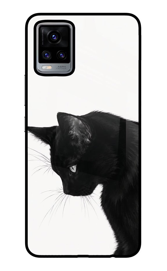 Shadow Gaze Vivo V20 Glass Case