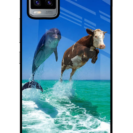 Dolphin vs Cow Vivo V20 Glass Case