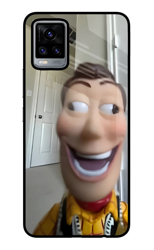Side Eye Woody Vivo V20 Glass Case