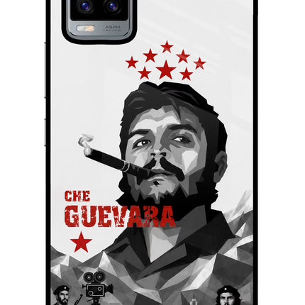 Che Guevara Iconic Vivo V20 Glass Case Back Cover by Casekaro