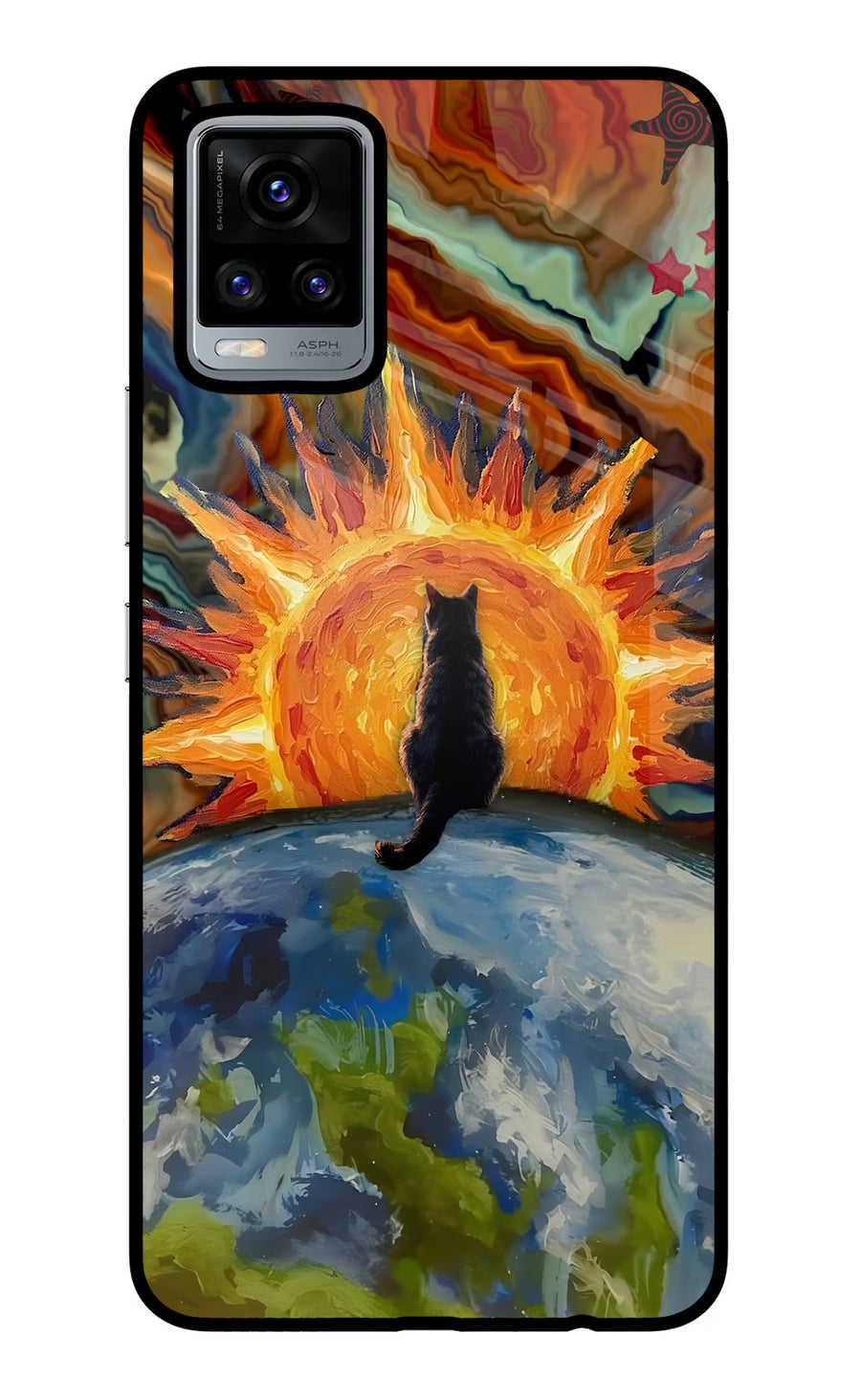 Sunrise Beyond Vivo V20 Back Cover, Glass case