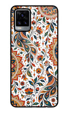 White Mayura Vivo V20 Glass Case