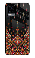 Noir Mehfil Vivo V20 Glass Case