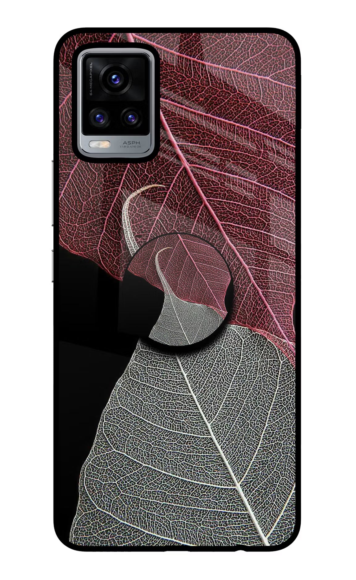 Leaf Pattern Vivo V20 Pop Case by Casekaro