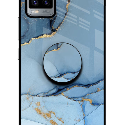 Blue Marble Vivo V20 Glass Case