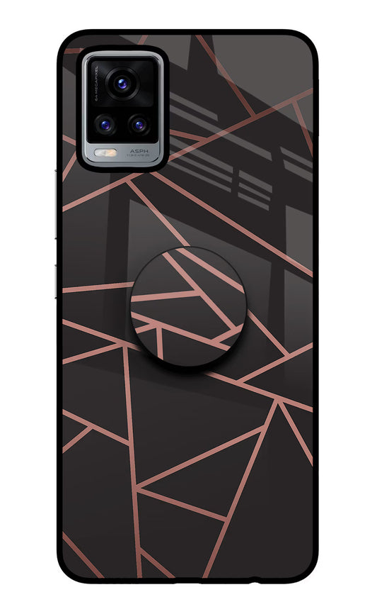 Geometric Pattern Vivo V20 Glass Case
