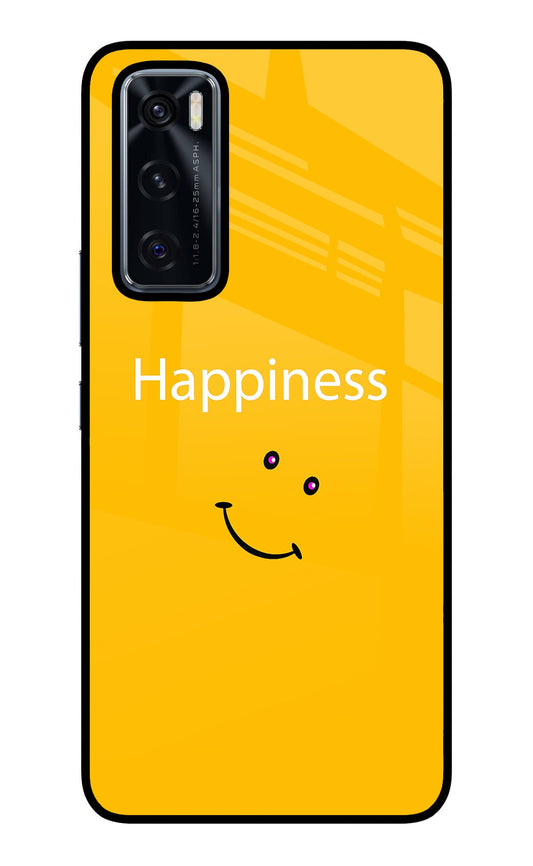 Happiness With Smiley Vivo V20 SE Glass Case