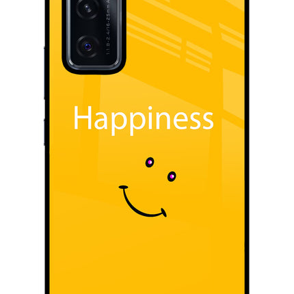 Happiness With Smiley Vivo V20 SE Glass Case