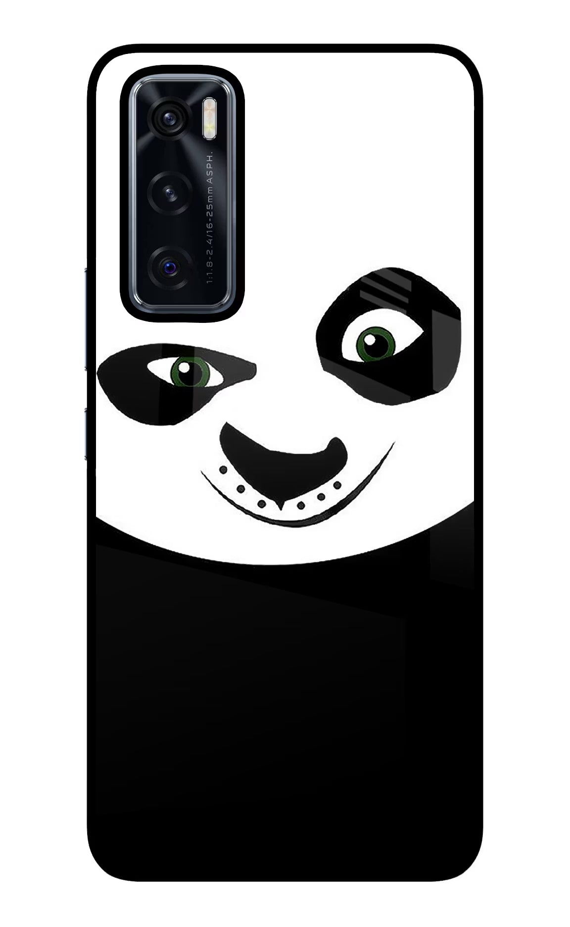 Panda Vivo V20 SE Glass Case Back Cover by Casekaro