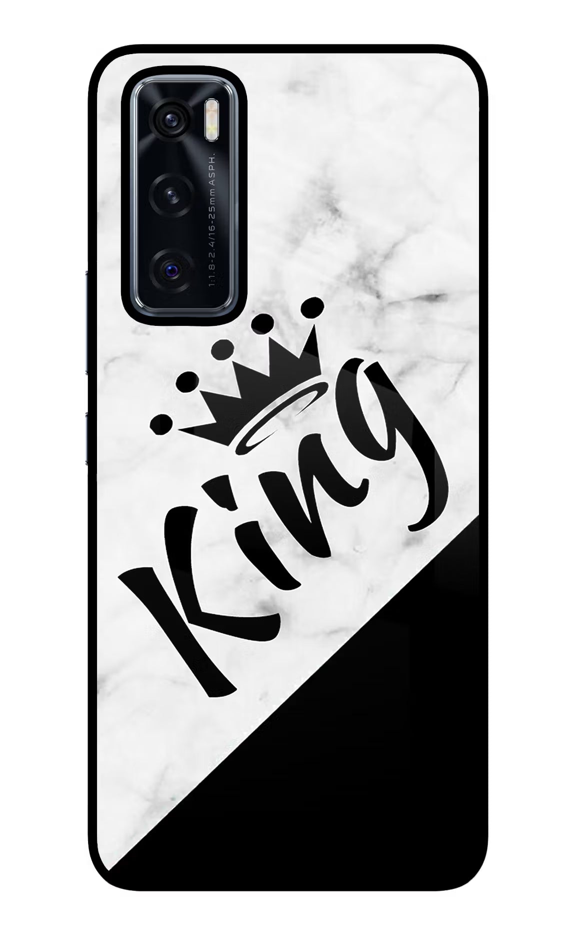King Vivo V20 SE Glass Case Back Cover by Casekaro