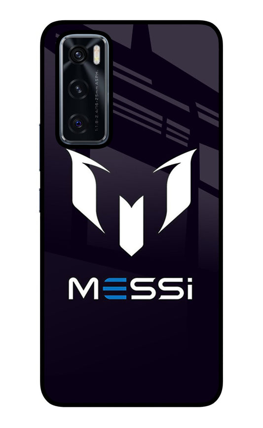 Messi Logo Vivo V20 SE Glass Case
