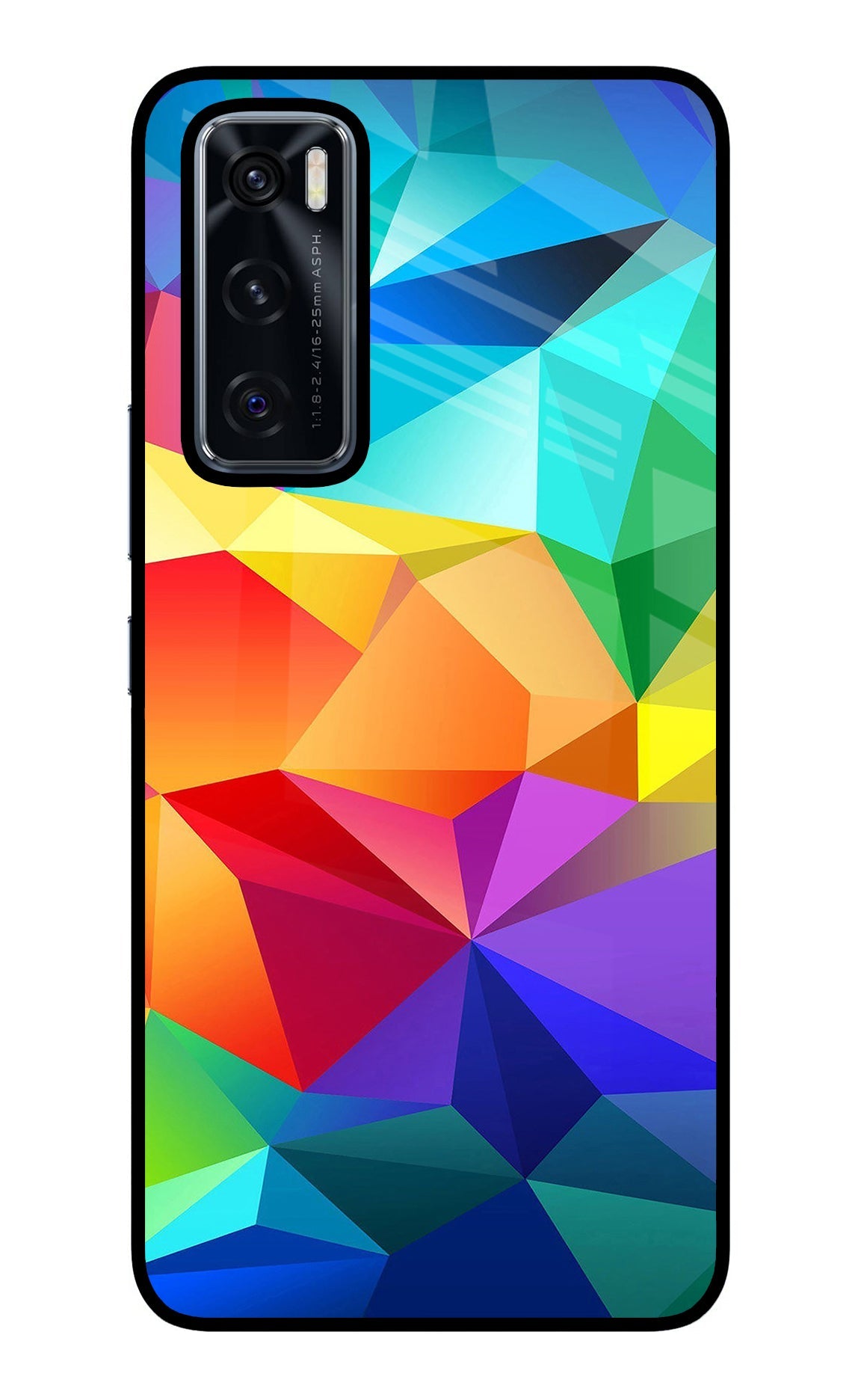 Abstract Pattern Vivo V20 SE Glass Case