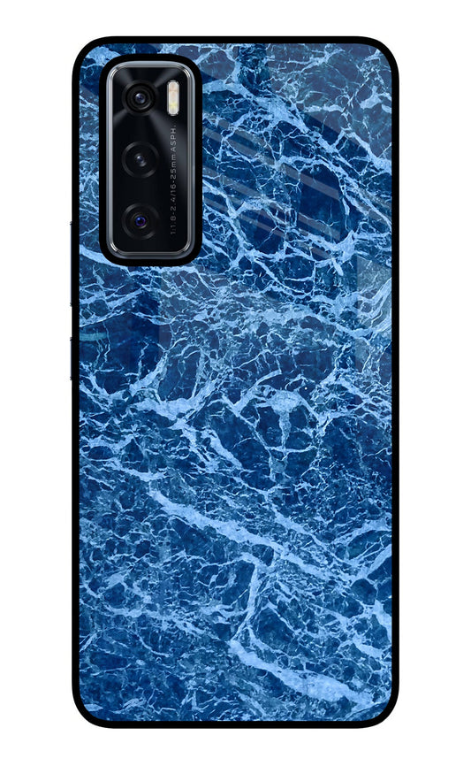 Blue Marble Vivo V20 SE Glass Case