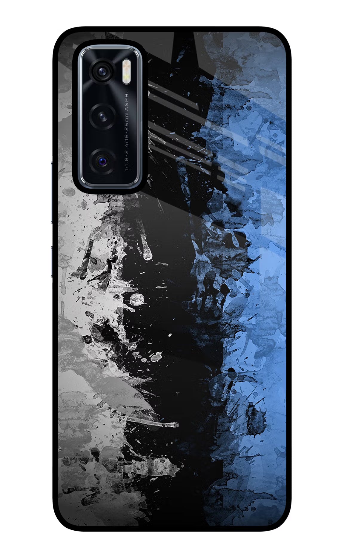 Artistic Design Vivo V20 SE Glass Case Back Cover by Casekaro