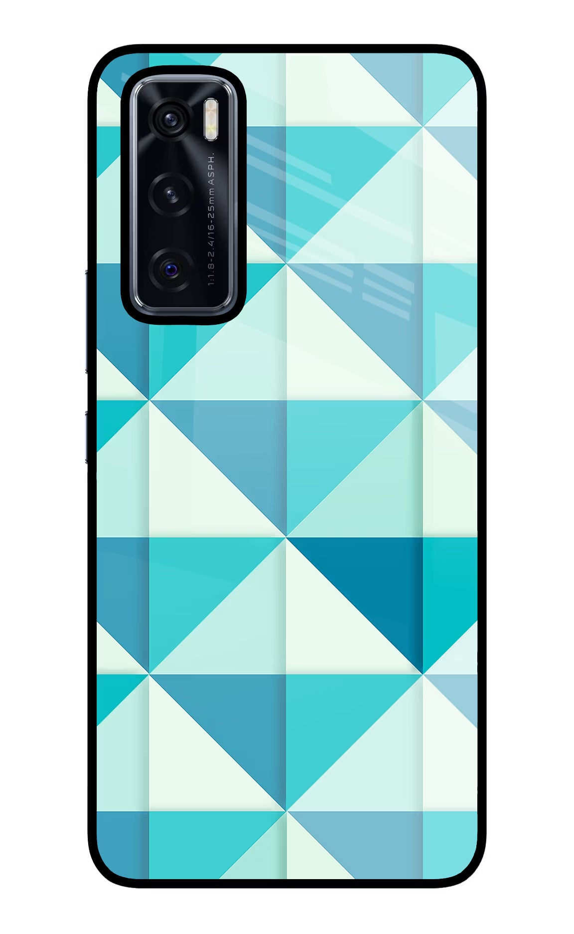 Abstract Vivo V20 SE Glass Case Back Cover by Casekaro
