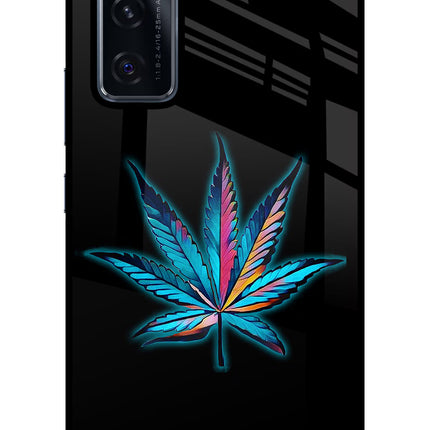 Weed Vivo V20 SE Glass Case Back Cover by Casekaro
